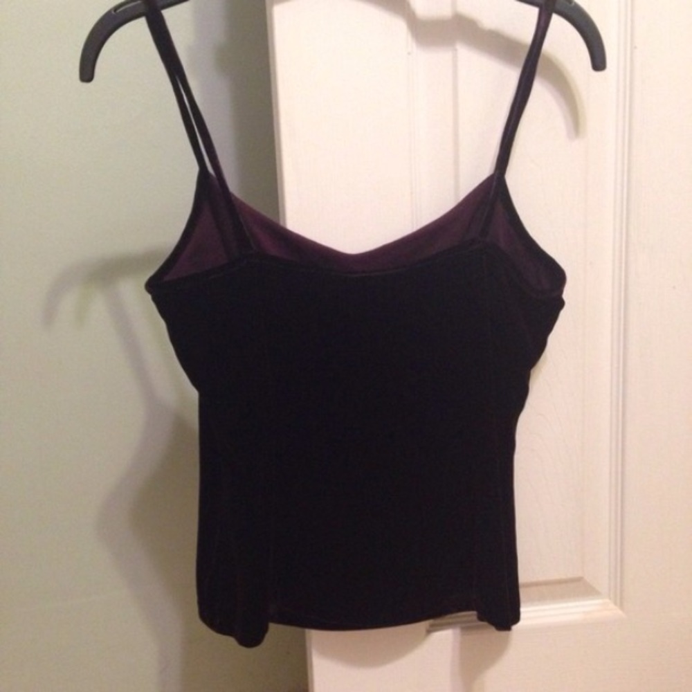 Eileen Fisher ruby velvet shelf-bra cami silk